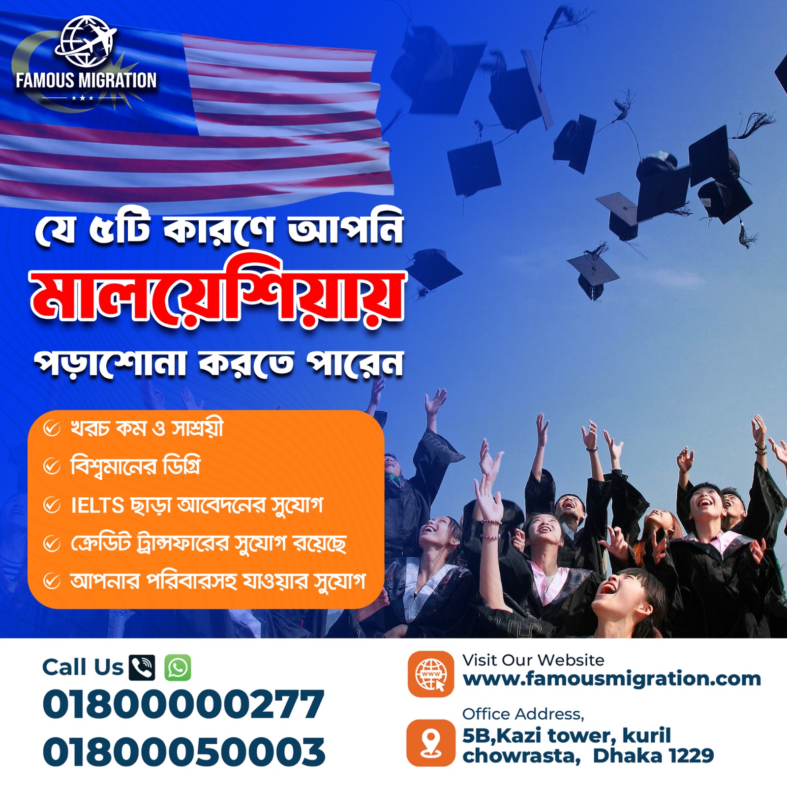 Study in Malaysia with Famous Migration