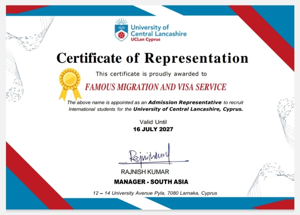 Study in Europe with UCLan Cyprus – Officially Represented by Famous Migration 🇨🇾