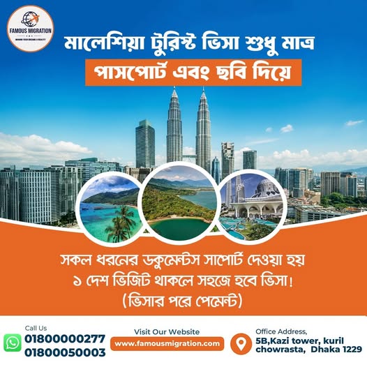 Malaysia Tourist Visa – Single & Multiple Entry with Famous Migration
